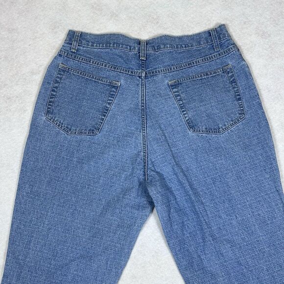 VTG Bill Blass Women’s 14 Capri Jeans Cotton Light Wash High Rise Slit Hem - Picture 14 of 16